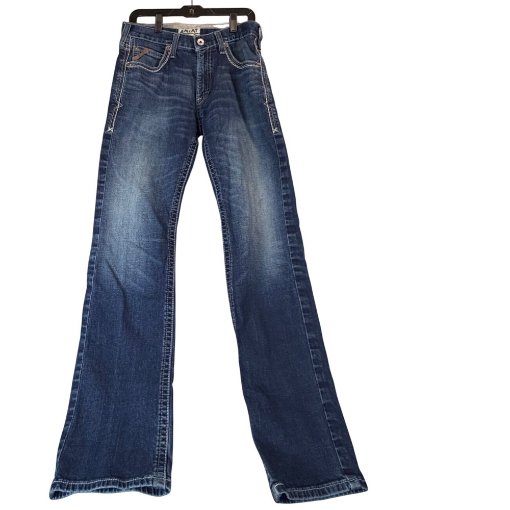 Ariat M5 Straight Leg Jeans Mens 32x36 Blue Denim Pants Workwear Western Ranch - Picture 2 of 7